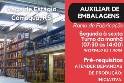 FORMATTA RH OFERTA NOVAS VAGAS DE ESTÁGIO EM CAMAQUÃ