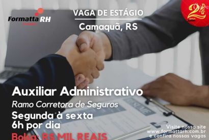 FORMATTA RH OFERTA NOVA VAGA DE ESTÁGIO EM CAMAQUÃ