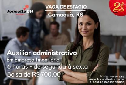 FORMATTA RH OFERTA NOVA VAGA DE ESTÁGIO EM CAMAQUÃ
