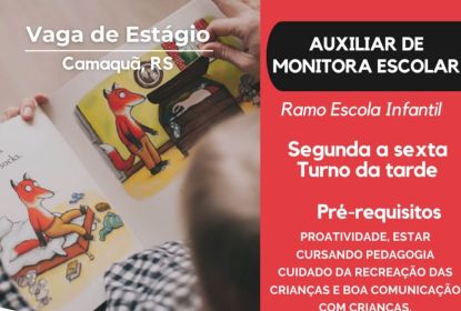 FORMATTA RH OFERTA NOVA VAGA DE ESTÁGIO EM CAMAQUÃ