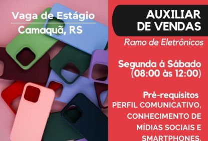 FORMATTA RH OFERTA NOVA VAGA DE ESTÁGIO EM CAMAQUÃ