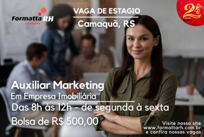 FORMATTA RH OFERTA NOVAS VAGAS DE ESTÁGIO EM CAMAQUÃ