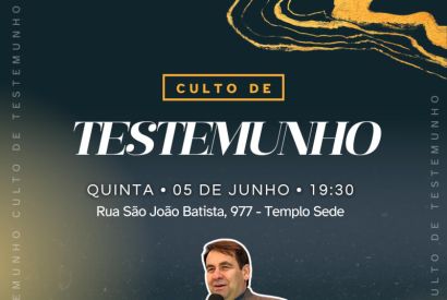 CULTOS NA QUINTA FEIRA
