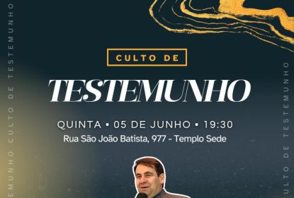 CULTOS NA QUINTA FEIRA