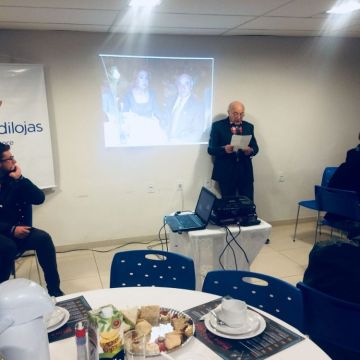 Srº. Valdemar Sperotto Ferrão, foi o palestrante de mais uma edição do Café com Bate Papo Sindilojas!