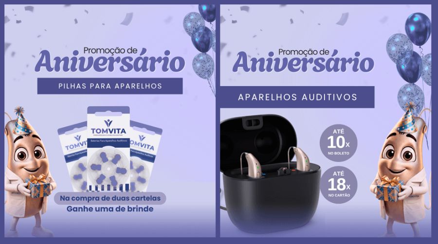 Preparamos uma Promoção de Aniversário imperdível para você renovar sua saúde auditiva
