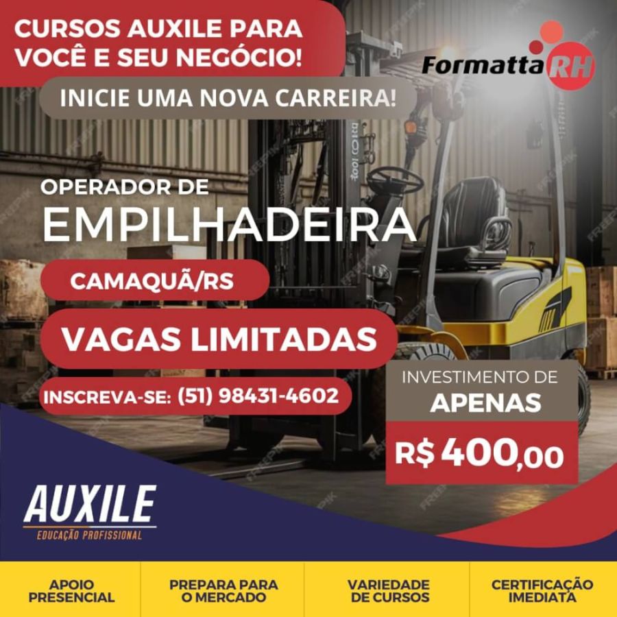 FORMATTA RH OFERTA NOVAS VAGAS DE CURSO EM CAMAQUÃ