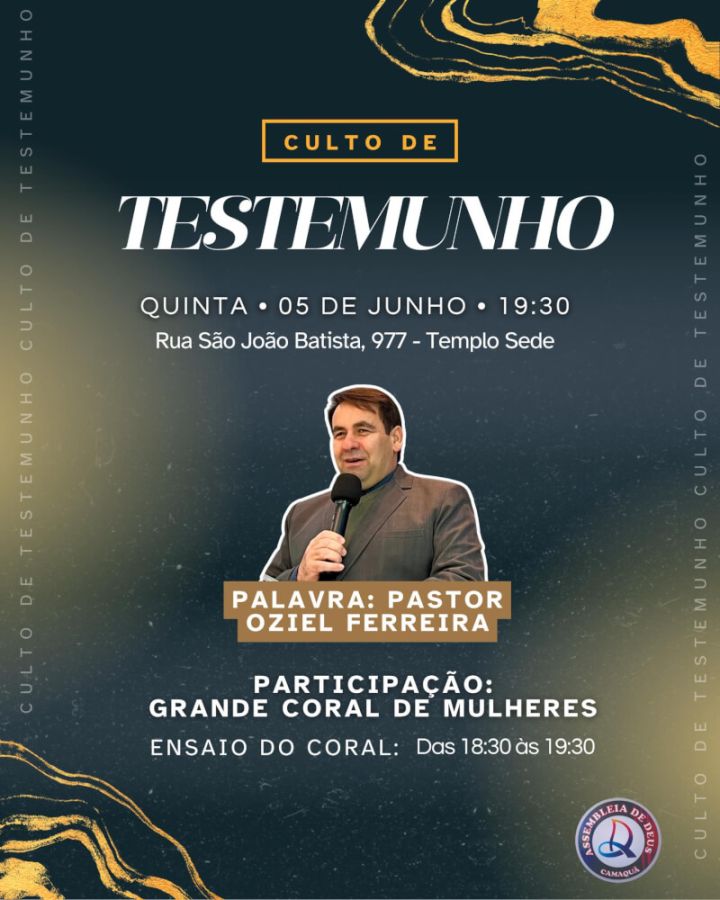 CULTOS NA QUINTA FEIRA