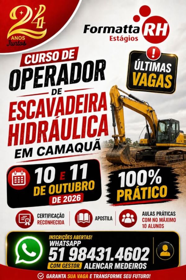 OPERADOR DE ESCAVADEIRA HIDRAULICA